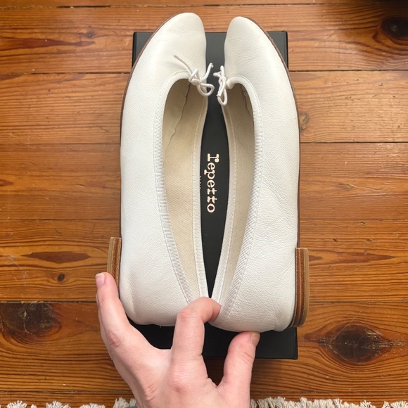 White Repetto Cendrillon ballet flats - Picture 4 of 6